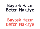 Baytek Hazır Beton Nakliye