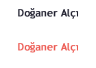 Doğaner Alçı